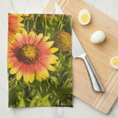 Vuurvliegers Gaillardia pulchella) Theedoek (Quarter Fold)