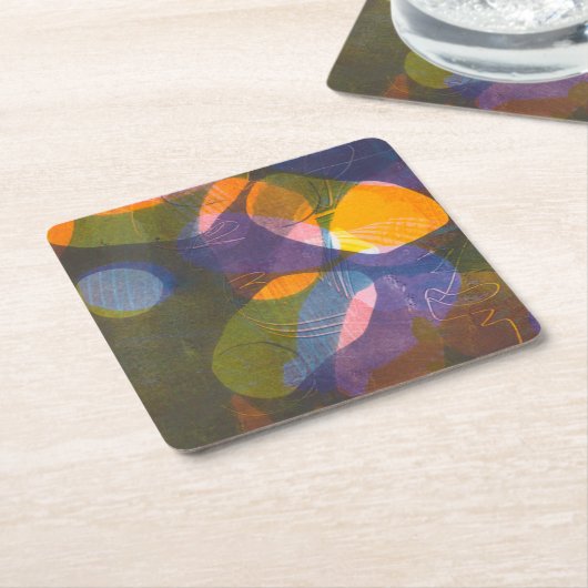 Vuurvliegers ik kartonnen onderzetters (Schuin)