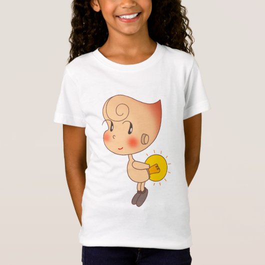 Vuurvliegfee die het hart verlicht.  t-shirt (Voorkant)