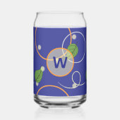 Vuurvliegjes boven water blikvorm glas (Achterkant)