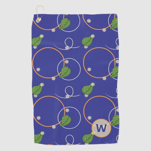Vuurvliegjes boven water golfspons golfhanddoek (Voorkant)