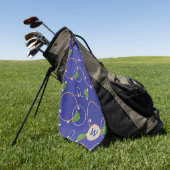 Vuurvliegjes boven water golfspons golfhanddoek (Groen)