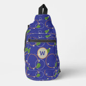 Vuurvliegjes boven water sling bag (Voorkant)