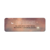 vuurvliegjes bruiloft rustiek etiket (Voorkant)