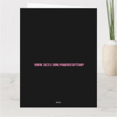 VUURVLIEGJES EN MEISJE LEEG WENSKAART BEDANKKAART (Achterkant)