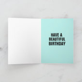 VUURVLIEGJES EN MEISJE VERJAARDAG KAART VOOR FRAMI (Binnen)