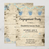 Vuurvliegjes in Mason Jars Engagement Party Custom Kaart (Voorkant / Achterkant)