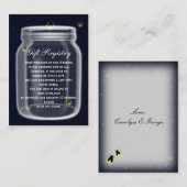 vuurvliegjes mason jar Gift register Kaarten (Voorkant / Achterkant)