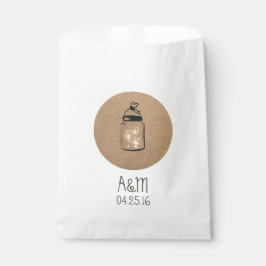 Vuurvliegjes Mason Jar Rustieke Bruiloft Bedankzakje