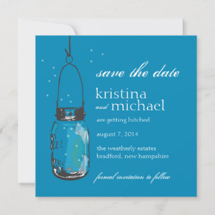 Vuurvliegjes & Mason Jar Save the Date