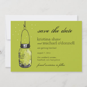 Vuurvliegjes & Mason Jar Save the Date