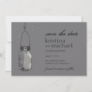 Vuurvliegjes & Mason Jar Save the Date