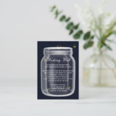 vuurvliegjes mason jar wenskaarten informatiekaartje (Staand voorkant)