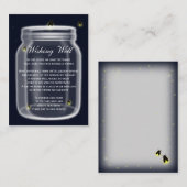 vuurvliegjes mason jar wenskaarten informatiekaartje (Voorkant / Achterkant)