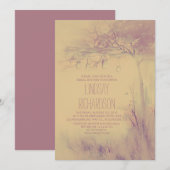 Vuurvliegjes Mason Jars Rustic Tree Vrijgezellenfe Kaart (Voorkant / Achterkant)