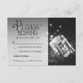 vuurvliegjes metson glas rustieke tuin bruiloft RS RSVP Kaartje