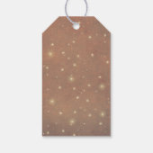 vuurvliegjes nacht weide rustieke land bruiloft cadeaulabel (Achterkant)