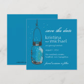 Vuurvliegjes & Pot Save the Date (Voorkant / Achterkant)