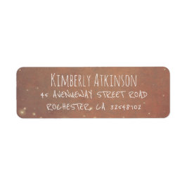 Vuurvliegjes rustieke vintage bruiloft etiket