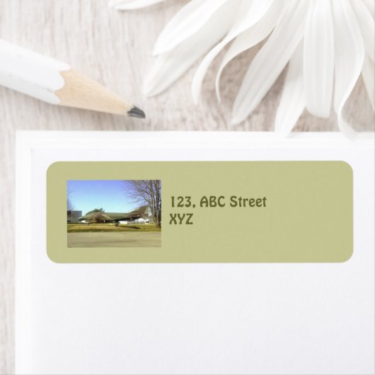 Vuurvliegtuig (F4-fantoometiket) Etiket (Insitu)