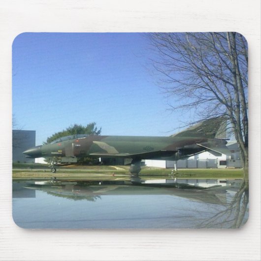 Vuurvliegtuig (F4-Phantom) Mousepad Muismat (Voorkant)