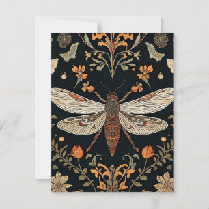 vuurvliegtuin feestdagenkaart