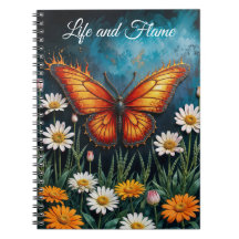 Vuurvlinder surrealistisch kunstwerk kamille natuu