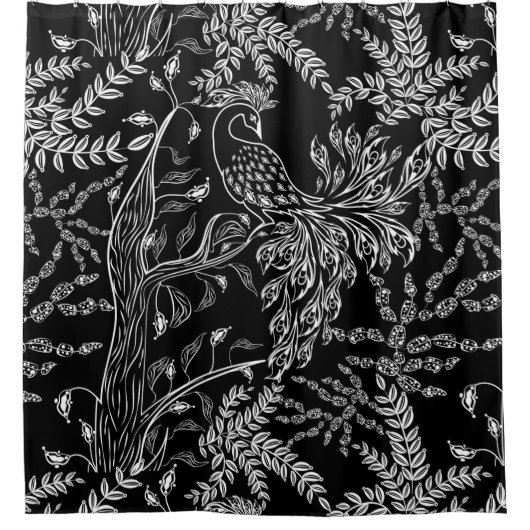 Vuurvogel Douchegordijn (Voorkant)