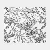 Vuurvogel Fleece Deken (Voorkant (Horizontaal))