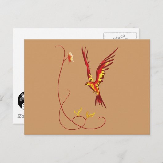 Vuurvogel (Little Phoenix) Briefkaart (Voorkant / Achterkant)