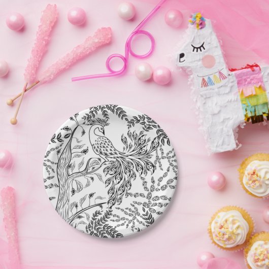 Vuurvogel Papieren Bordje (Feest)