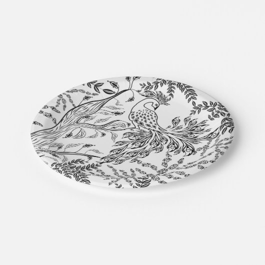 Vuurvogel Papieren Bordje (Gekanteld)
