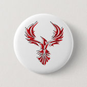 Vuurvogel - Phoenix Ronde Button 5,7 Cm (Voorkant)