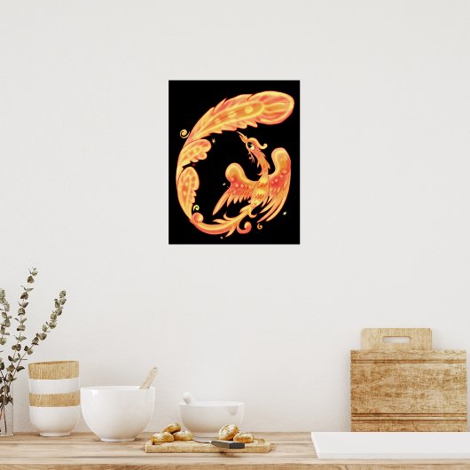 Vuurvogel Poster (Keuken)