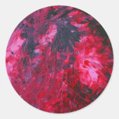 Vuurvogel Ronde Sticker (Voorkant)