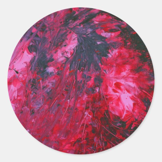 Vuurvogel Ronde Sticker (Voorkant)