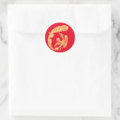 Vuurvogel Ronde Sticker (Tas)
