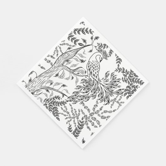 Vuurvogel Servet (Hoek)