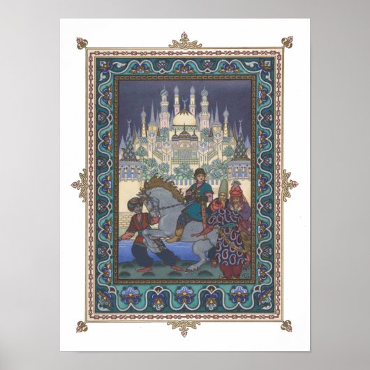 Vuurvogel: Tsarevitsj Ivan op het paard Poster (Voorkant)