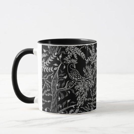 Vuurvogel, vogel mok (Links)