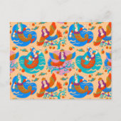 Vuurvogels en zeemachtigen briefkaart (Voorkant)