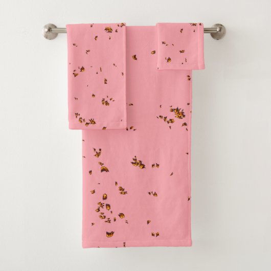 Vuurvonken bedekken je foto Blush Pink Bad Handdoek (Insitu)