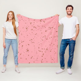 Vuurvonken bedekken je foto Blush Pink Fleece Deken