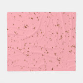 Vuurvonken bedekken je foto Blush Pink Fleece Deken (Voorkant (Horizontaal))