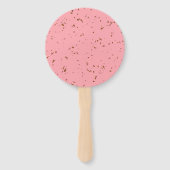 Vuurvonken bedekken je foto Blush Pink Handwaaier (Achterkant)