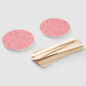 Vuurvonken bedekken je foto Blush Pink Handwaaier (Niet-gemonteerd)