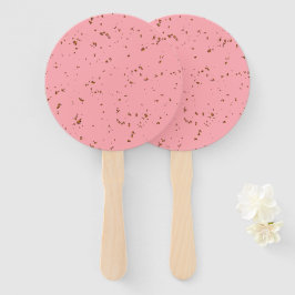 Vuurvonken bedekken je foto Blush Pink Handwaaier