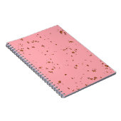 Vuurvonken bedekken je foto Blush Pink Notitieboek (Rechterzijde)