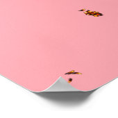 Vuurvonken bedekken je foto Blush Pink Poster (Hoek)