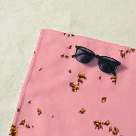 Vuurvonken bedekken je foto Blush Pink Strandlaken